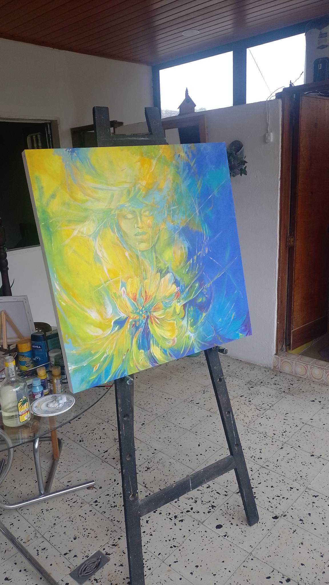 William Cardona pintura al Acrylico